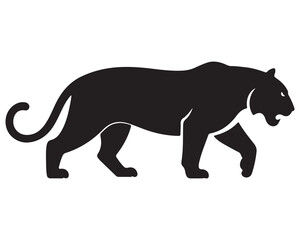 Obraz premium Silhouette of a tiger.