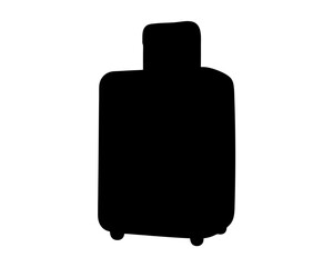A silhouette image depicts a wheeled suitcase ready for travel and adventure