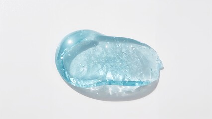Transparent gel texture close-up. Hand sanitizer and moisturizer sample.