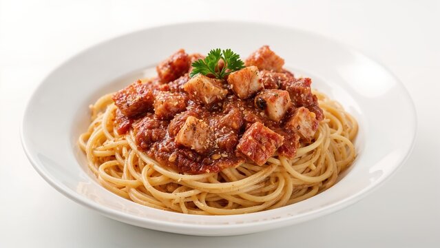 Pasta with tuna and a tangy tomato blend - Powered by Adobe