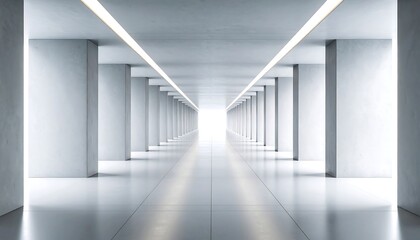 Empty, bright hallway