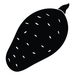 Nutritionist element isolated sweet potato on white background