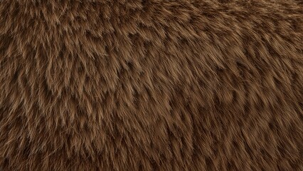 Fototapeta premium Brown furry texture in close detail