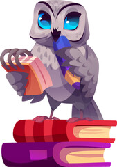 Owl Teacher Character