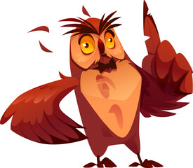 School Owl Character