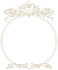 Elegant white lace frame loop