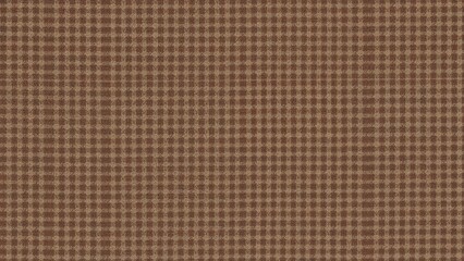 Gingham plaid design in brown hues with a textured twill weave, perfect for flannel shirts and seasonal fabrics.