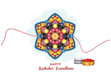 Happy raksha bandhan traditional background