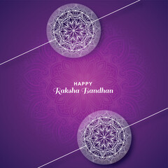 Rakhi design for happy raksha bandhan card background