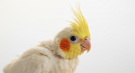 愛らしいセキセイインコ 柔らかな光浴びて微笑む. AI Generated