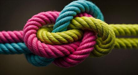 colorful rope knot