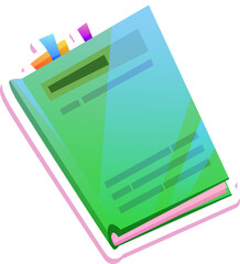 School Copybook Sticker