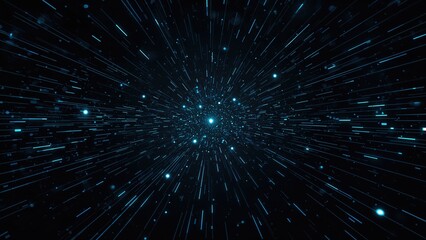 Obraz premium 3D Digital Technology Visualization Featuring HUD and Cyber Elements