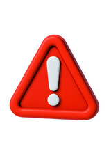 Hazard Warning Safety Triangle Sign Car 3D Icon
