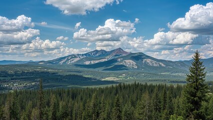 Scenic mountain vista