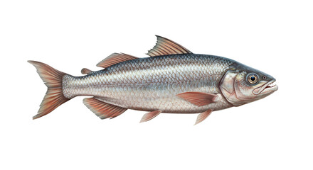 Obraz premium Hyper realistic Illustration of a Chimaera Fish on Transparent Background