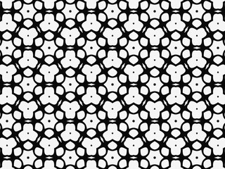 Seamless black and white geometric pattern, perfect for modern and minimalist design projects.