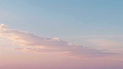 Fototapeta premium Serene atmosphere with a soft color flow from intense blue to tender pink creating a calming gradient.