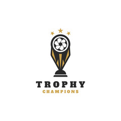 Vector Illustration Trophy Logo Template