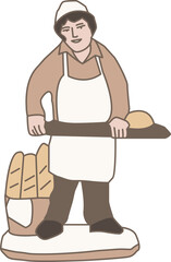 Santon de Provence boulanger