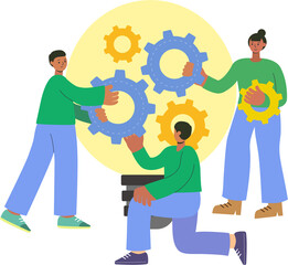 Creative Teamwork Idea