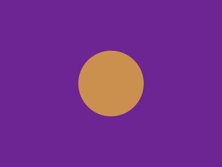 Simple, elegant abstract background featuring a muted gold circle on a rich purple background, perfect for minimalist designs and branding.