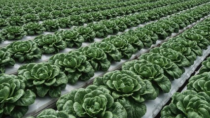 Modern organic farms adopt robotic technology inspired by Smart Farming 4.0 and Industry 4.0 for vegetable cultivation.