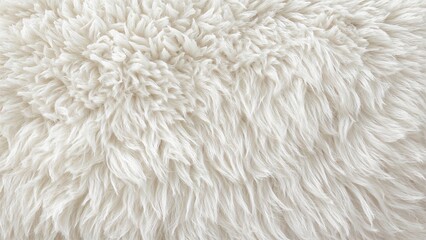 Fototapeta premium Distant view of a white fabric with a furry, fleece-like surface