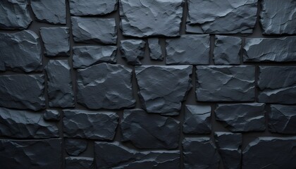 Dark Grey Black Slate Texture with Natural Pattern High Resolution Stone Wall Background