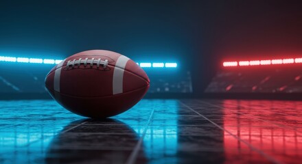 American Football Game Night Stadium - Moody lighting