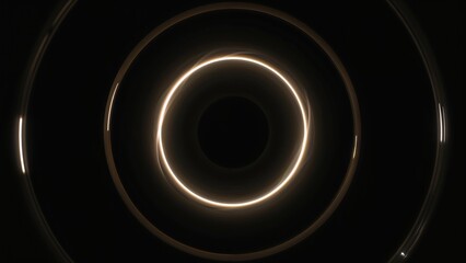 Luminescent spiral and glowing ring with swirling energy background
