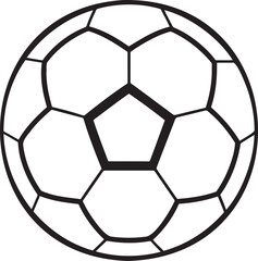 Obraz premium football line art silhouette icon 