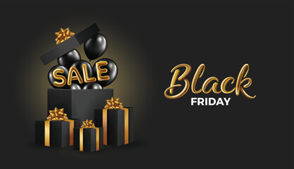 Social media post Black Friday for marketing campaigns 