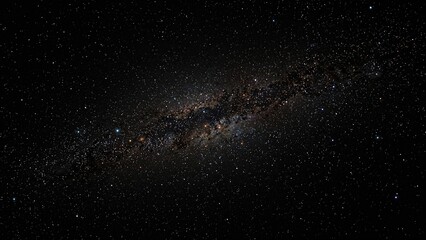 Obraz premium A dark backdrop adorned with sparkling cosmic dust and radiant nebula particles.