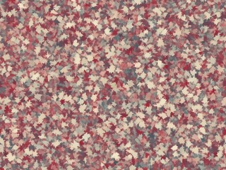 Seamless abstract pattern with muted red, gray, and beige watercolor splatters