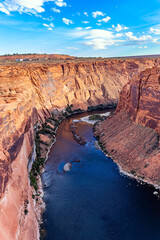 Walls of the Colorado River banks.