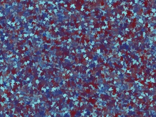 Seamless abstract pattern with blue and maroon splatters, perfect for textile and background designs