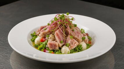 Tuna and Crab Meat Salad Bowl