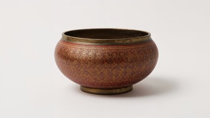 Monk's bowl isolated on white surface