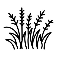 A drawing style icon depicting wind gust
