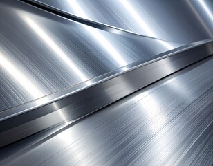 Abstract metallic background with flowing lines