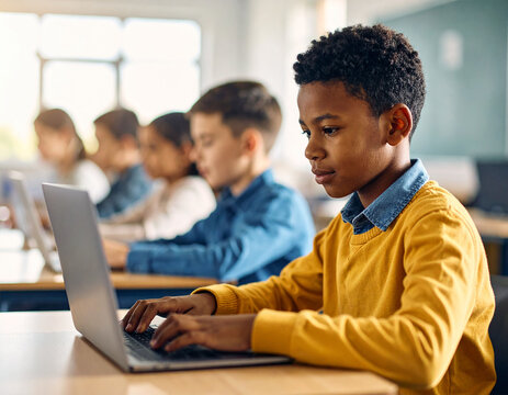 child, laptop, classroom, education, teamwork, looking, campus, coding, college, programming, research, science, classmate, diverse, digital, internet, together, canada, academic, diversity, explainin