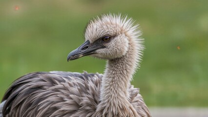 The smaller species of a large flightless bird known as the lesser rhea