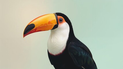 Naklejka premium Toco Ramphastos in Natural Habitat