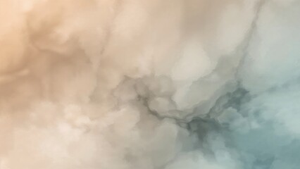 Obraz premium Gradient background in soft beige and blue with an abstract blur effect
