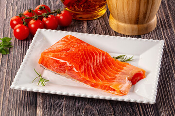 Gourmet salmon red fish fillet