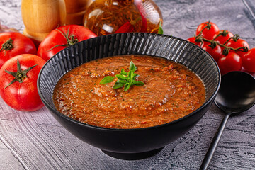 Gazpacho - cold Spanish tomato soup