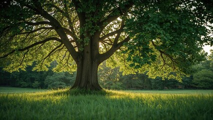 Obraz premium Macro shot highlighting a leaf against a softly blurred grassy background