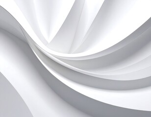 Abstract white curved shapes