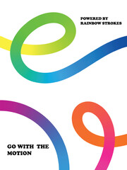 Obraz premium 3D Gradient Ribbon Waves – Abstract Wavy Line Backgrounds with Colorful Spirals and Curved Vector Elements